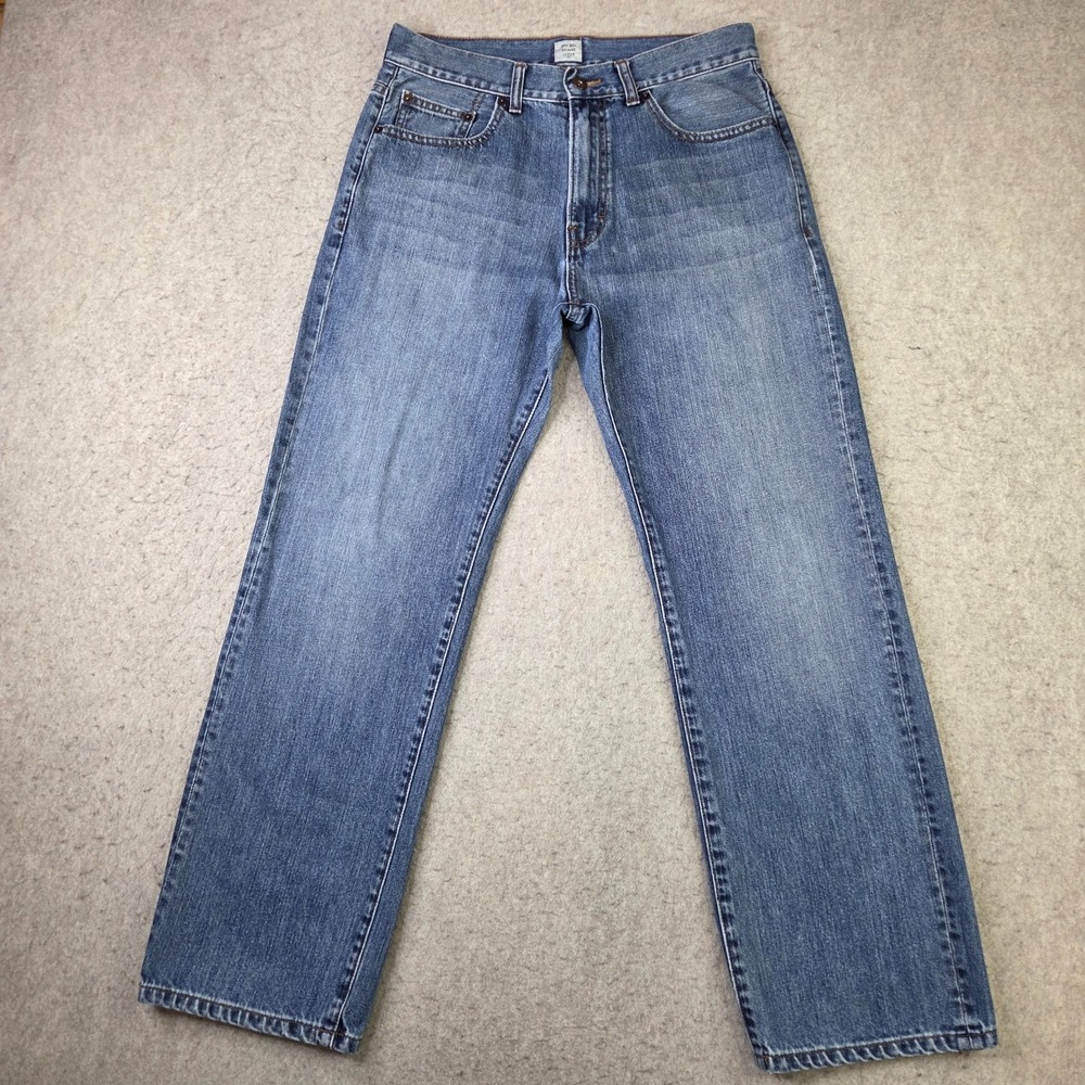 J. Crew Men's Relaxed Straight Blue Jeans